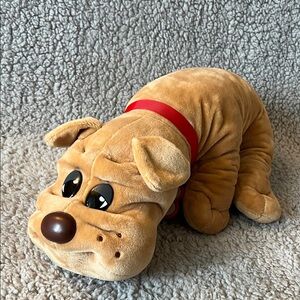 RETRO Pound Puppies plush dog 2019 version by Hasbro vintage style w/ name tag!
